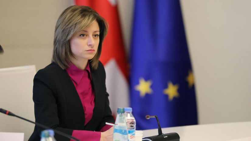 ეკატერინე ტიკარაძე შეხვედრაზე