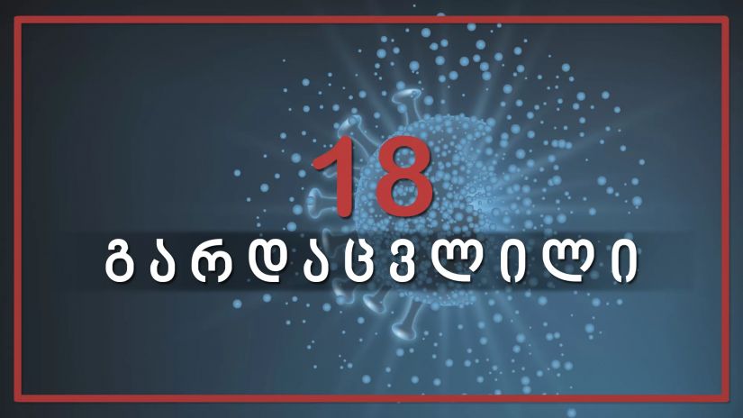 საქართველოში კორონავირუსით კიდევ 18 ადამიანი გარდაიცვალა