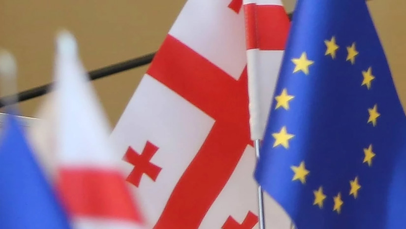 საქართველოსა და ევროკავშირის დროშები